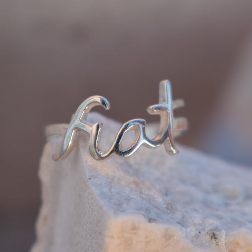 anillo de plata fiat
